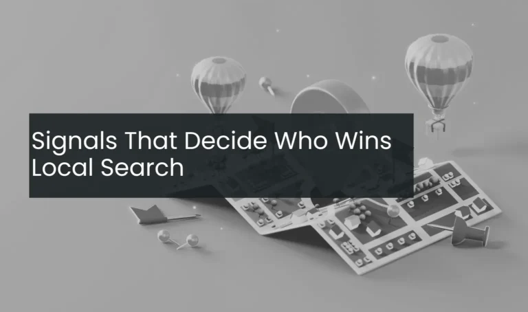 Signals That Decide Who Wins Local Search