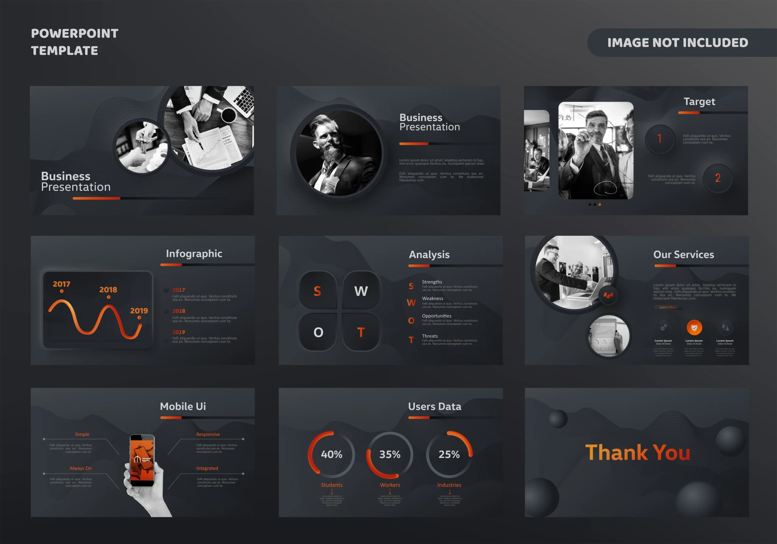 Professional presentation template