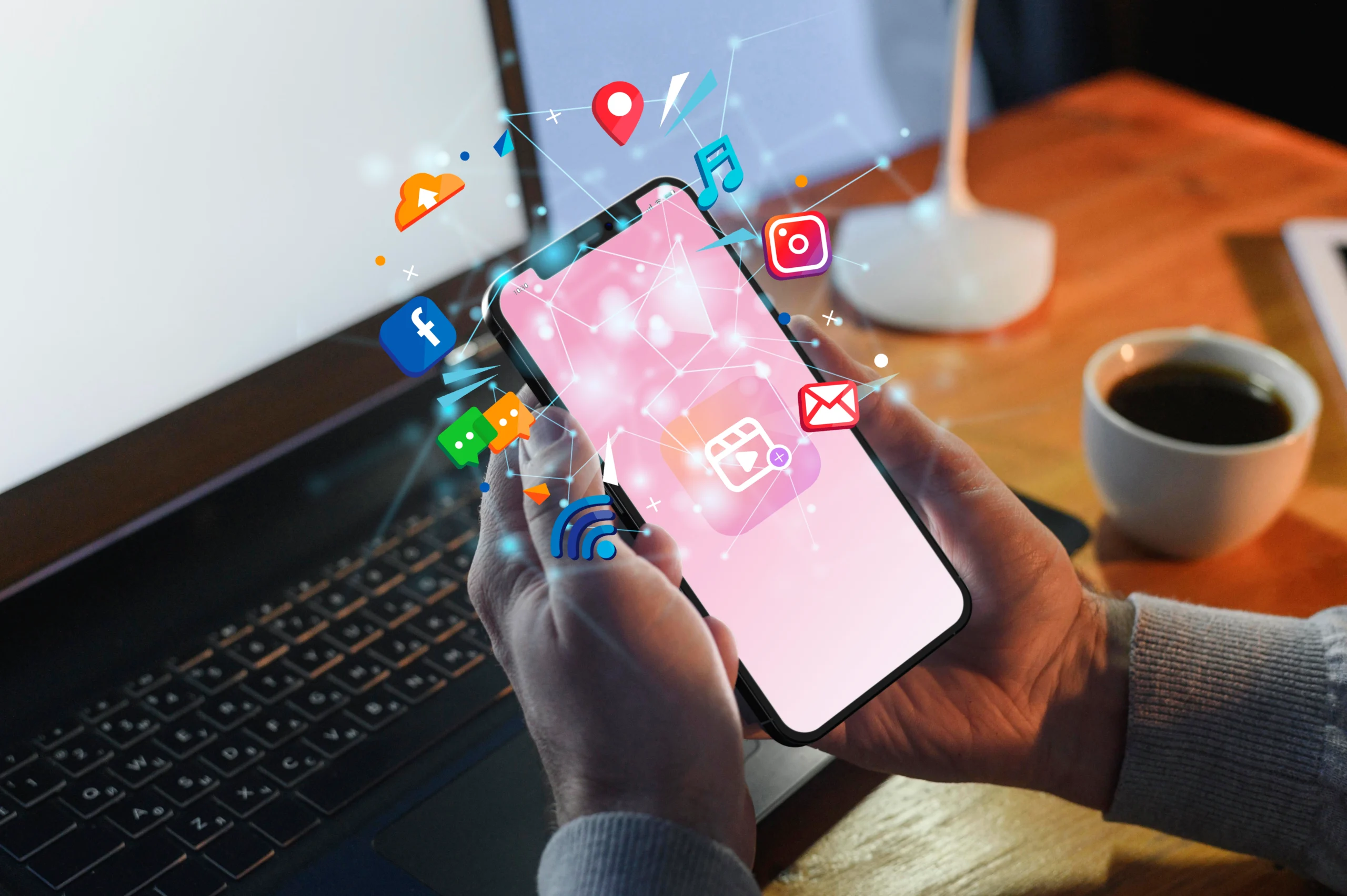 social media scrolling