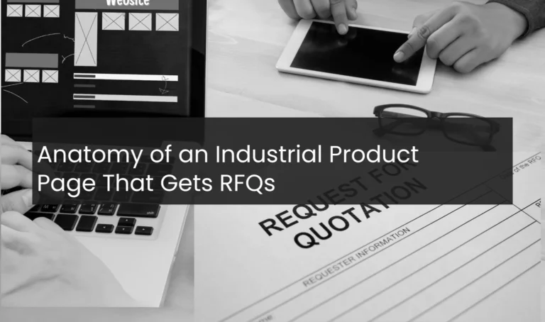 Anatomy of an Industrial Product Page That Gets RFQs